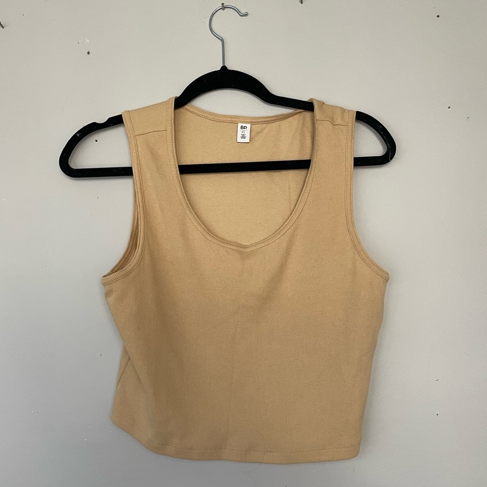 BP. Tan Cropped Tank Top